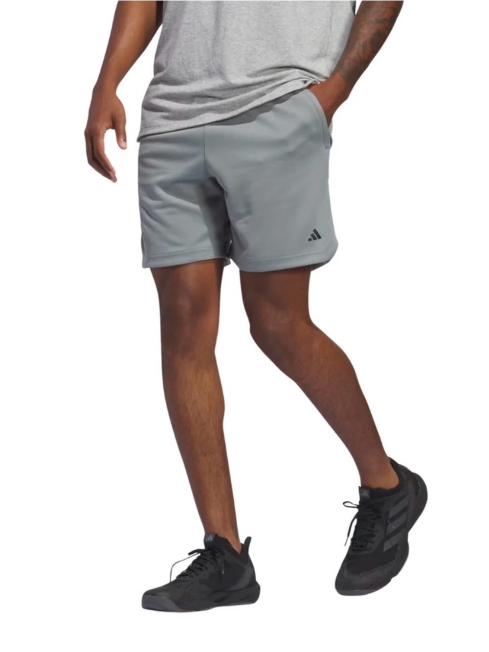 Adidas Mens Axis Knit 4.0 Training Shorts 5”Athletic Gray IV7885 Size 2XL